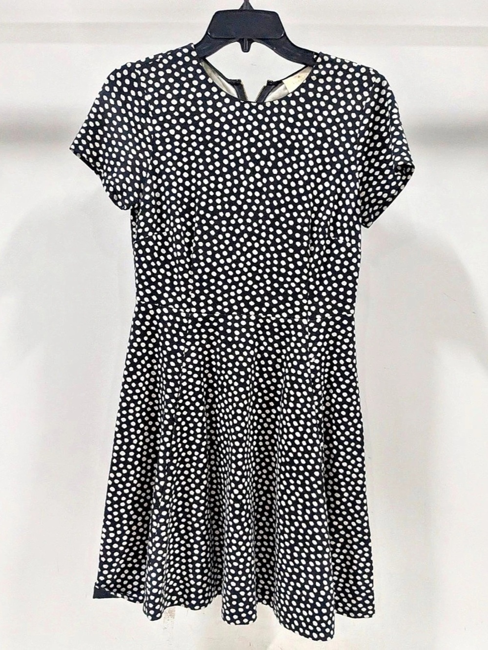 Kate Spade Polka Dot Mini Dress in Black & White